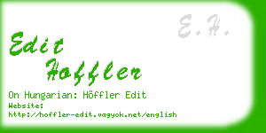edit hoffler business card